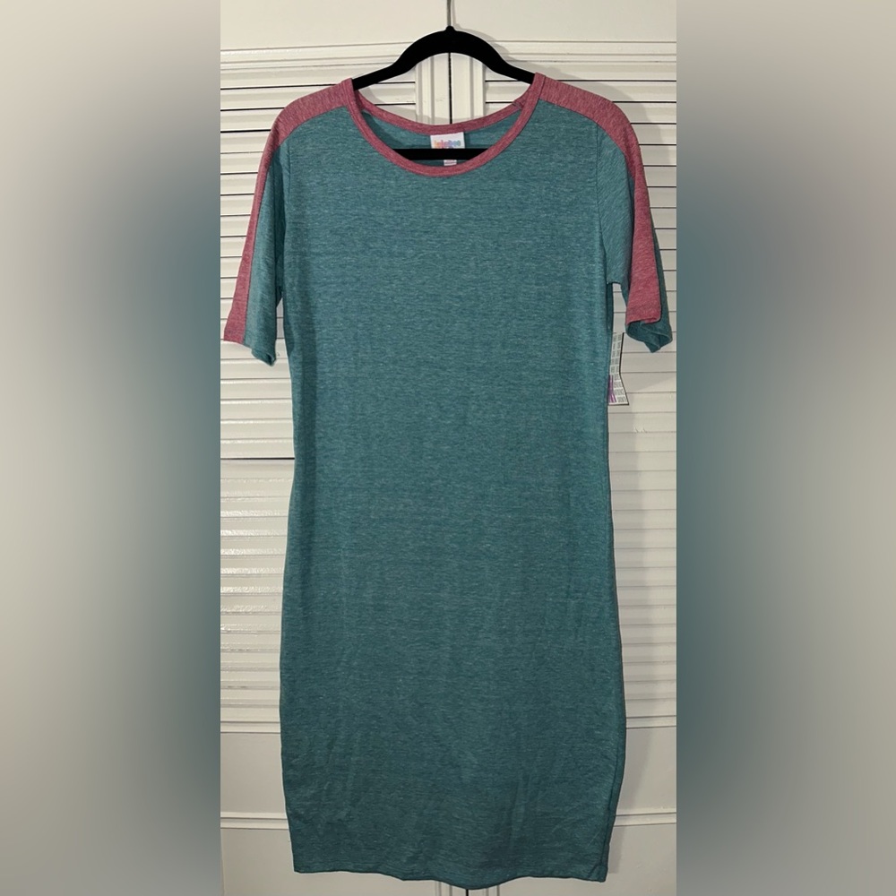 Lularoe Women’s Julia‎ Heathered Colorblock Bodycon Dress Size M
